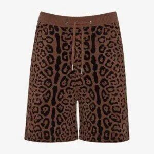 SER.O.YA Cheetah Jacquard Gunner Short, Large NWT